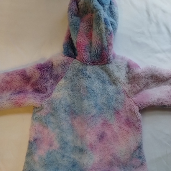 Cat and Jack kids fuzzy hooded jacket button up 2T - Picture 8 of 9